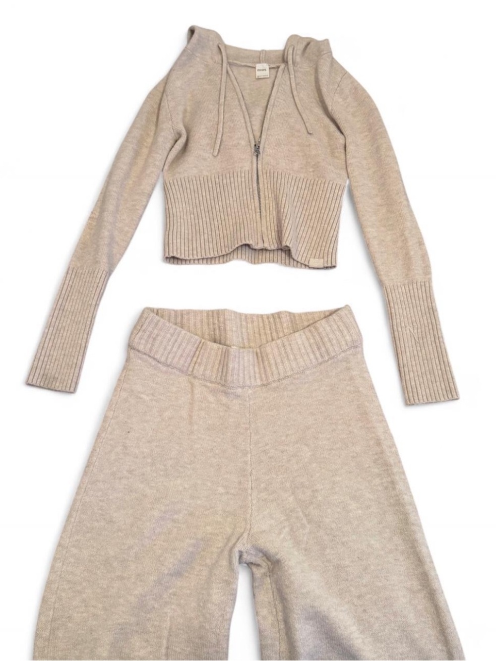 Gilly Hicks Cream Knit Matching Set